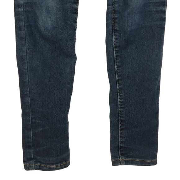 Forever 21 Womens Skinny Jeans Size 24 Medium Wash Stretch Low Rise Zip Fly - Picture 7 of 8